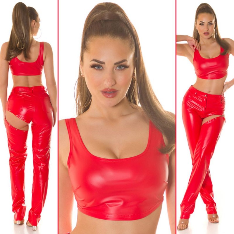 Koucla Wetlook изрязан потник 0000T207161R-bg